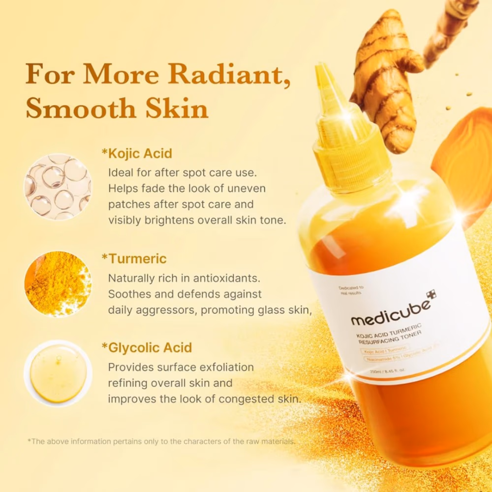 Medicube Kojic Turmeric Resurfacing Toner 250ml 2