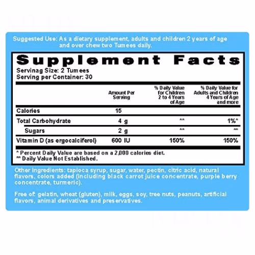 Mr.Tumee Vitamin D 60 Gummies 2