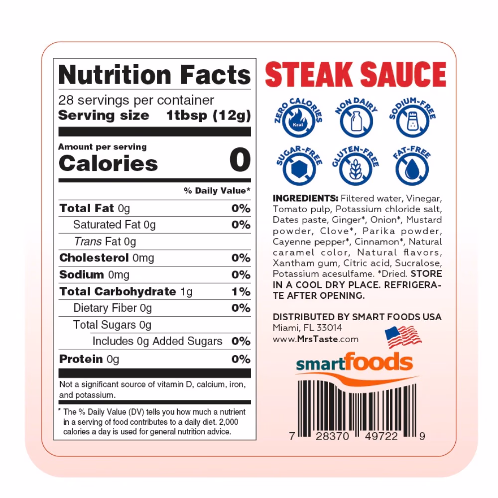 Mrs Taste Steak Sauce 336g 3