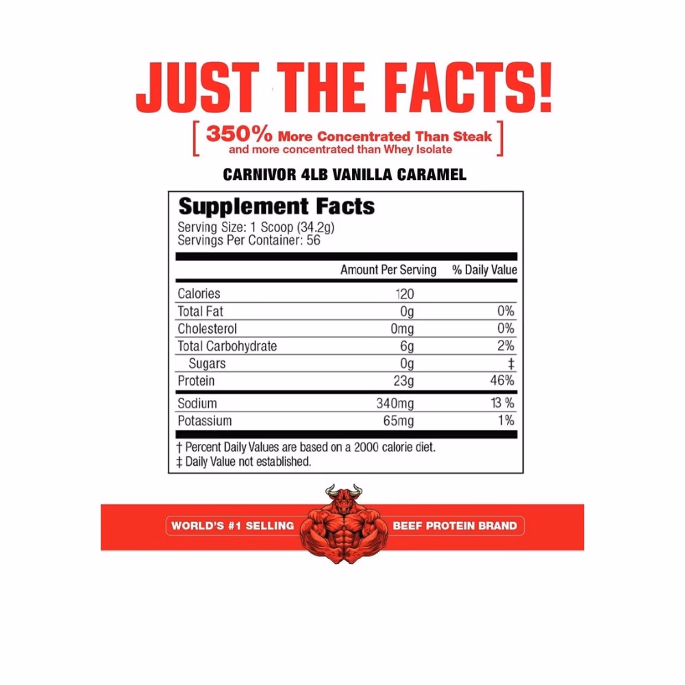 MuscleMeds Carnivor Vanilla Caramel 4.2lb 3