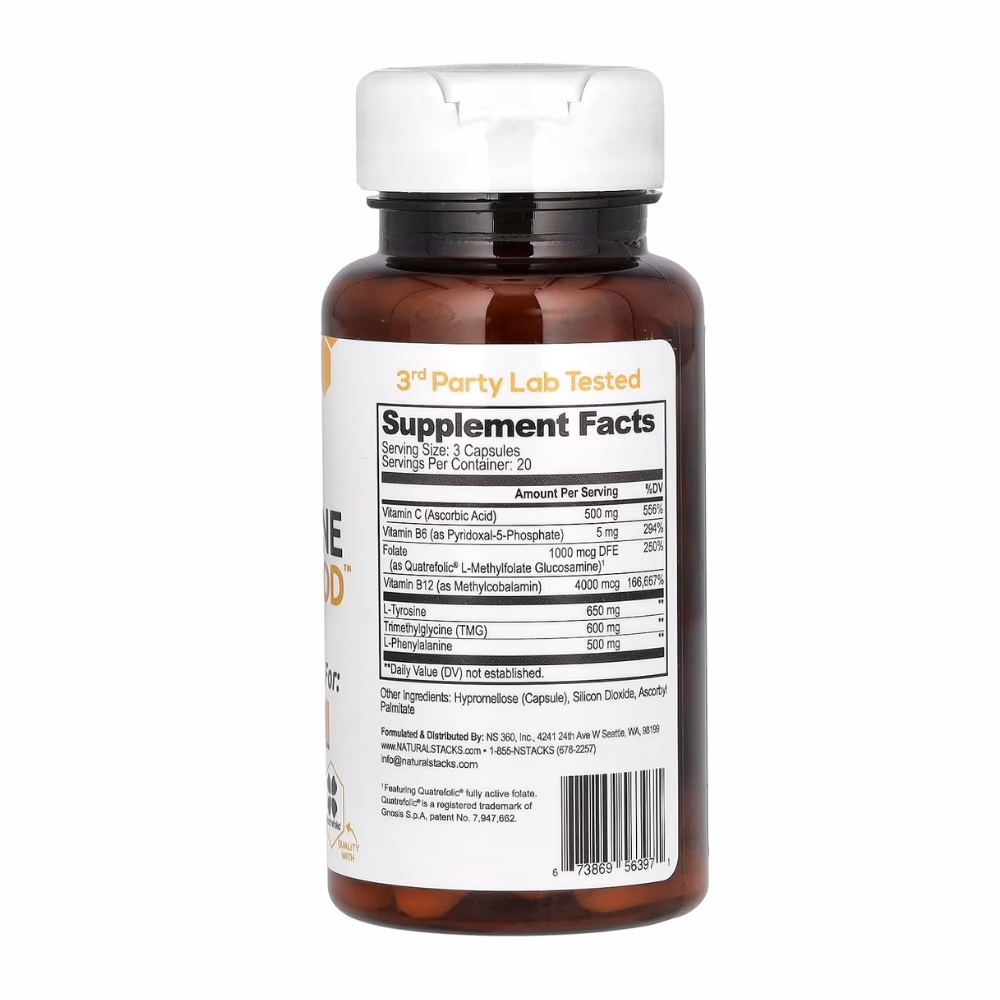 Natural Stacks Dopamine Brain Food Veg Capsules 60s 2