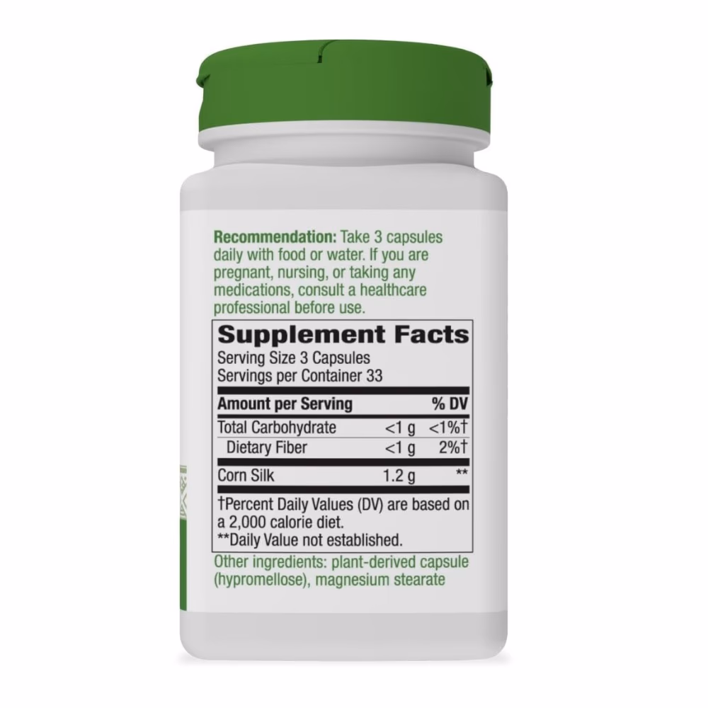 Nature's Way Corn Silk Cap 100 Veg Capsules 2