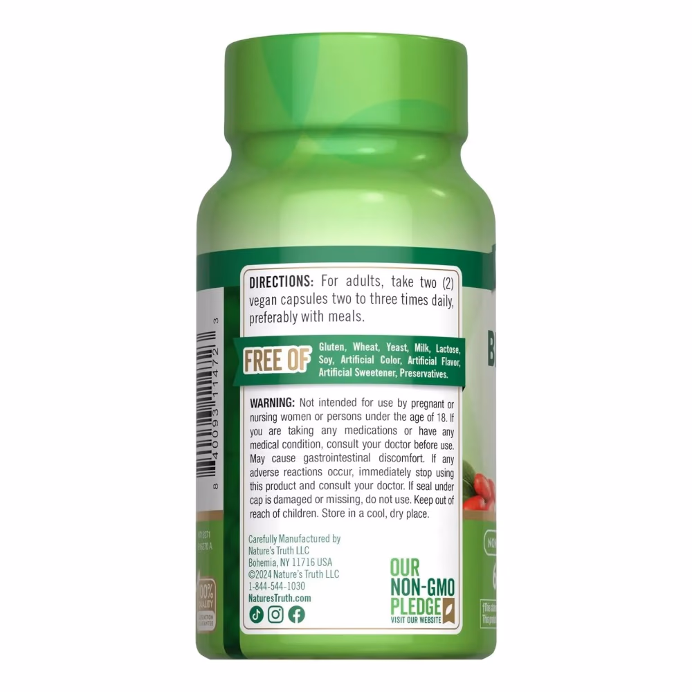 Natures Truth Advanced Berberine HCI 500Mg - 60 Capsules 2