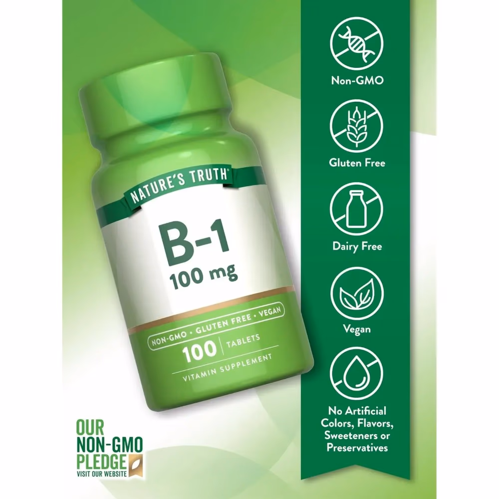 Natures Truth B-1 100Mg - 100 Tablets 2