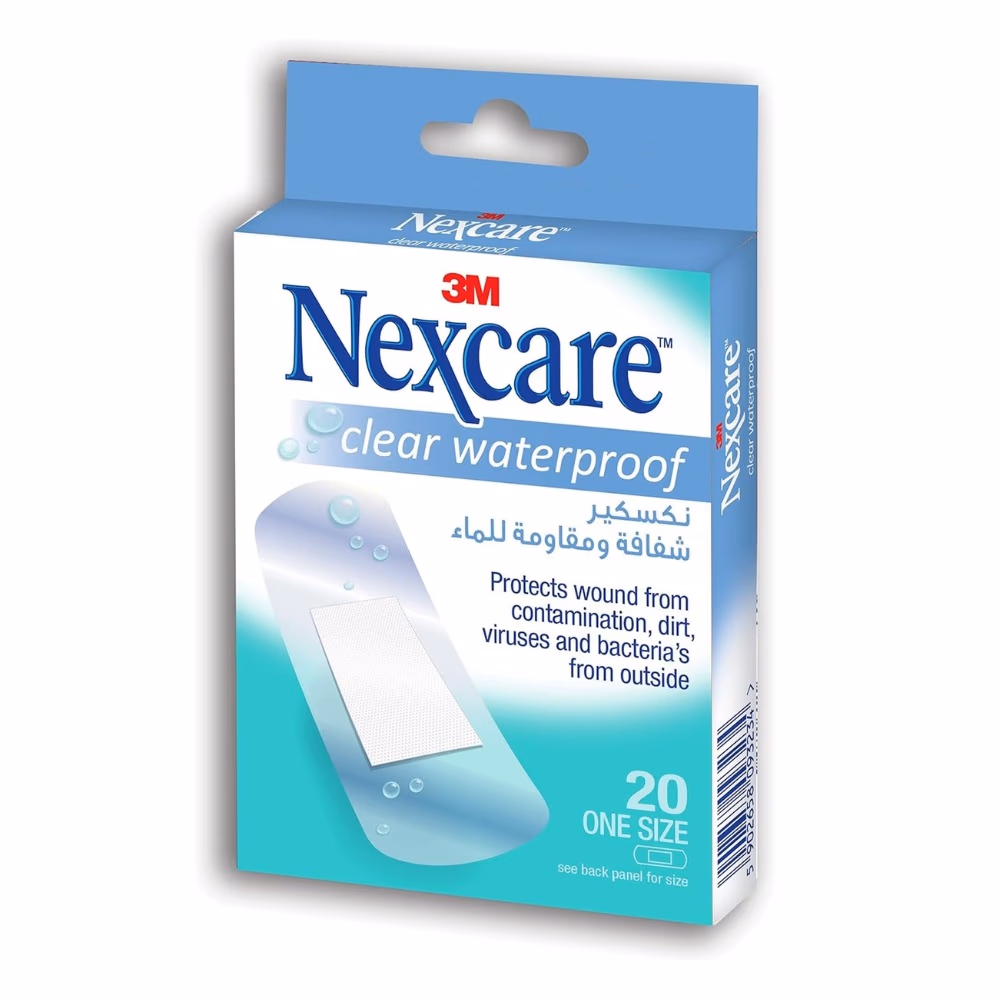 Nexcare Clear Waterproof Bandages 20s 3