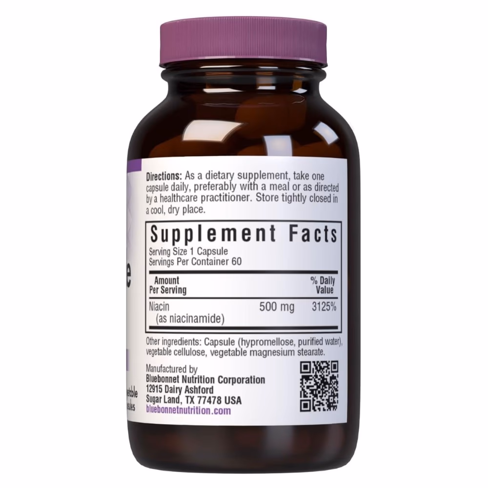 Bluebonnet Niacinamide 500mg 60 Caps 2
