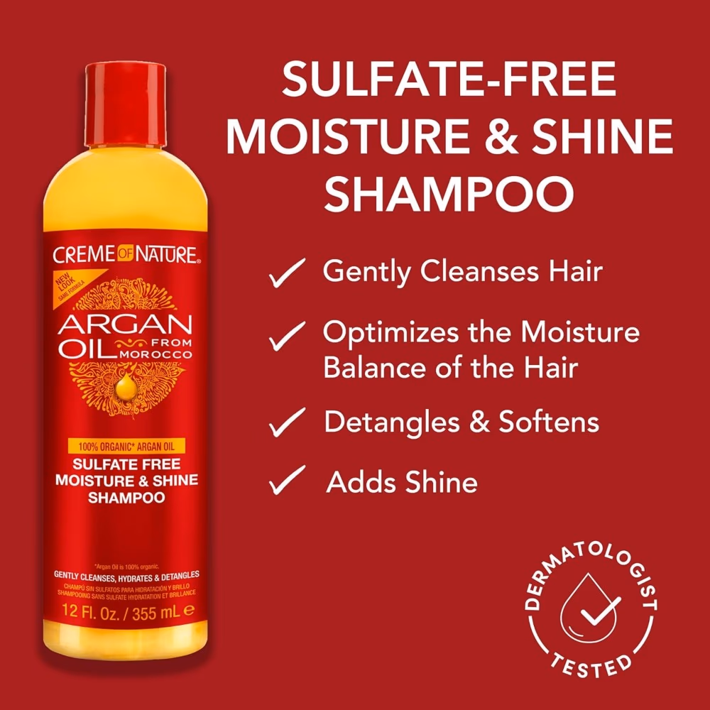 Creme of Nature Argan Oil Moisture Shine Shampoo 354ML 4