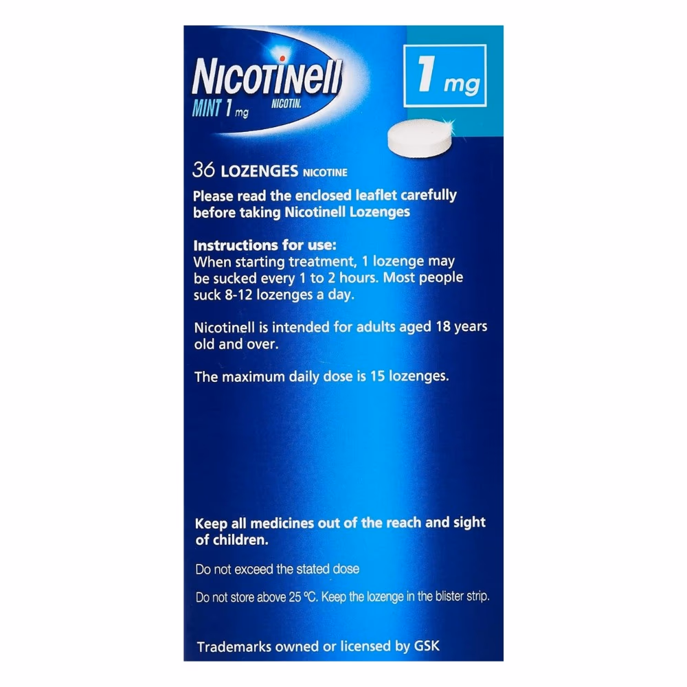 Nicotinell Mint 1mg Lozenges 36s 2