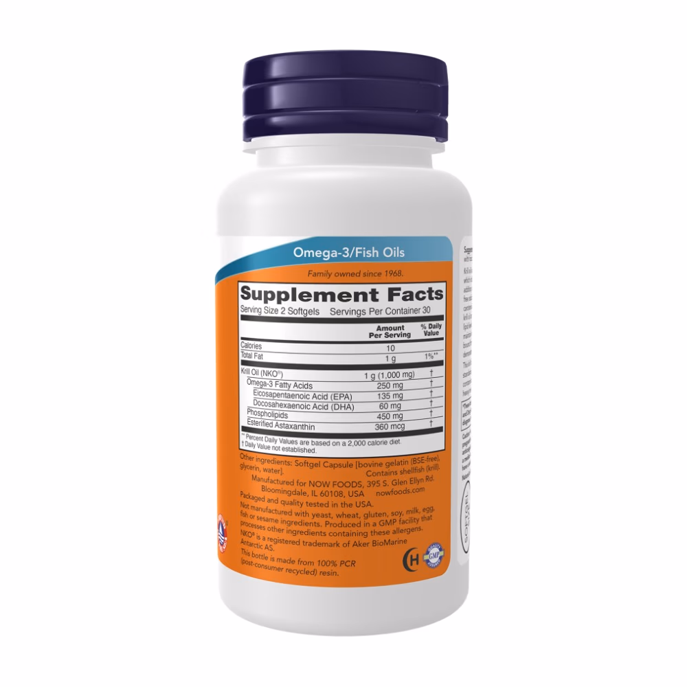 Now Krill Oil 500mg 60 Softgels 2