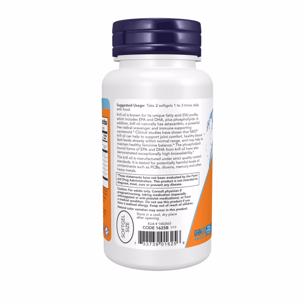 Now Krill Oil 500mg 60 Softgels 3