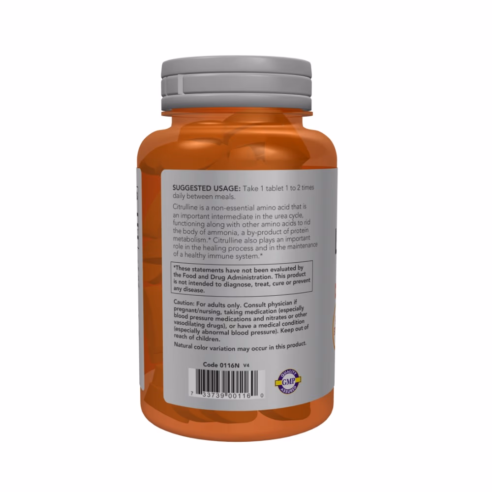 Now L-Citrulline 1200mg 120 Tablets 2