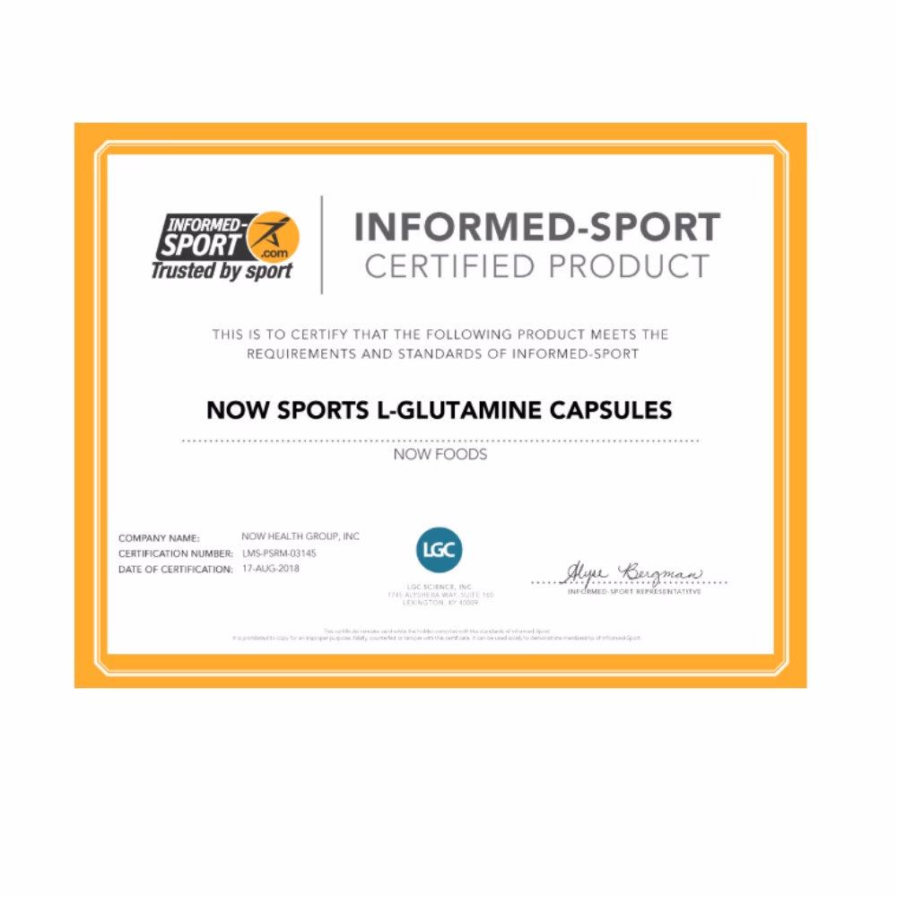Now L-Glutamine 1000mg 120 Veg Capsules 4