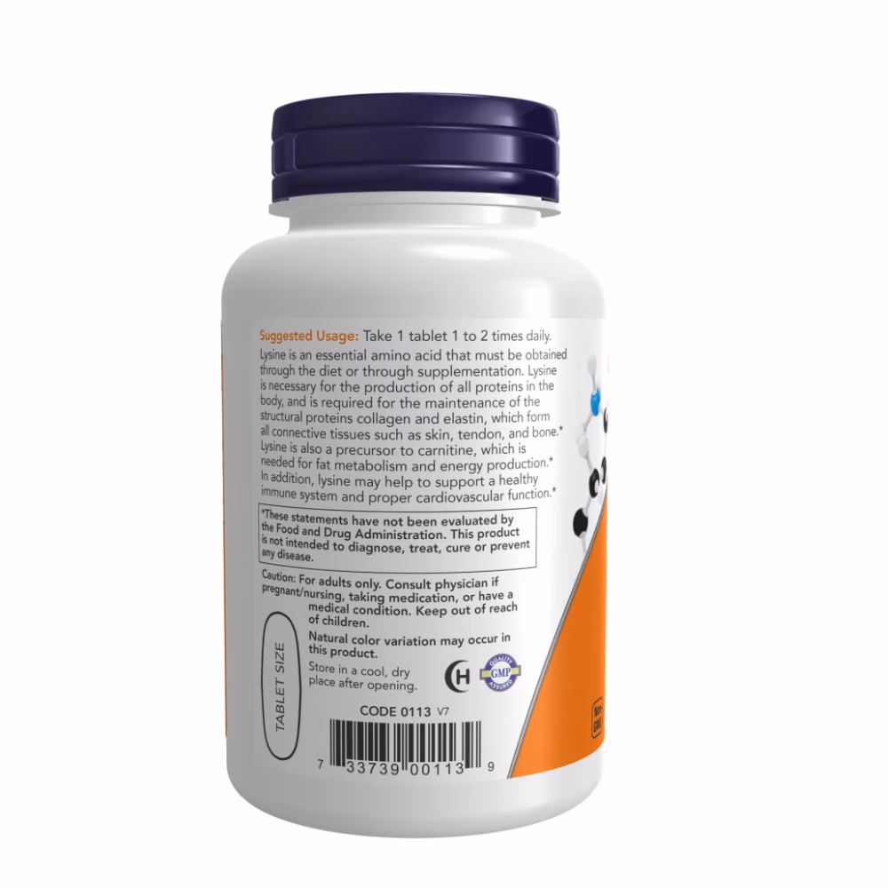 Now L-Lysine 1000mg 100 Tabs 3