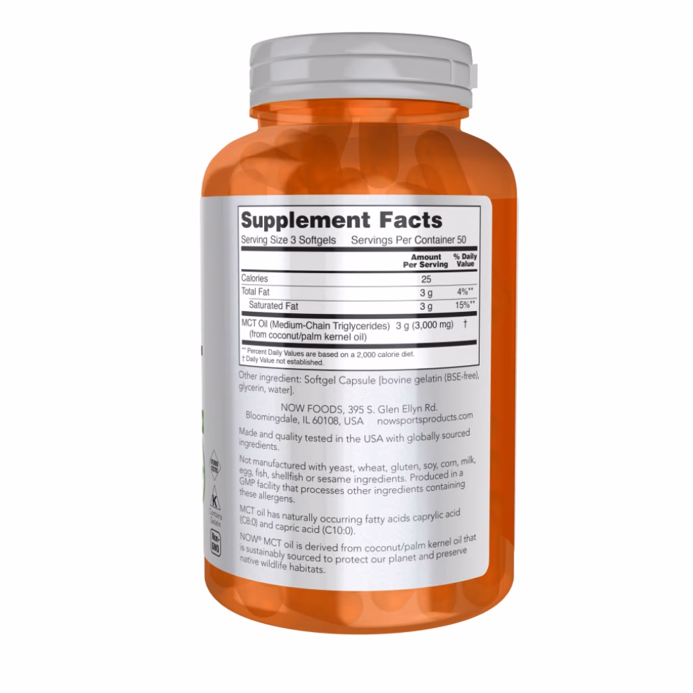 Now MCT Oil 1000mg 150 Softgels 2