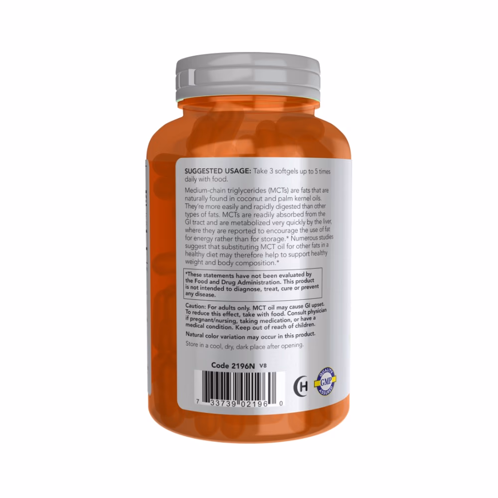 Now MCT Oil 1000mg 150 Softgels 3