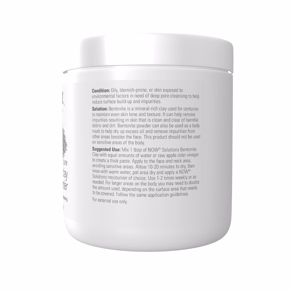NOW Bentonite Clay Powder 312g 2