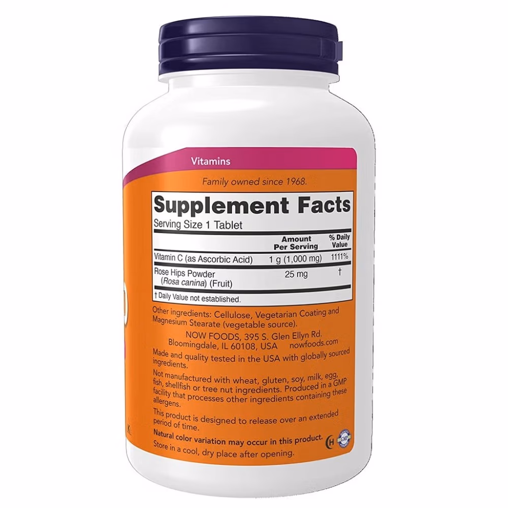 Now C-1000mg with Rose Hips - 250 Tablet 2