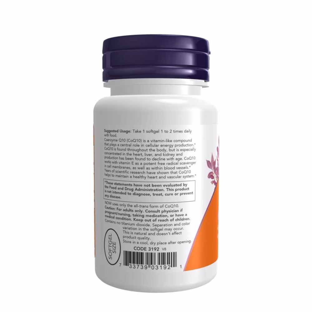 Now COQ 10 50MG with Vitamin E & Selenium 50 Softgels  2