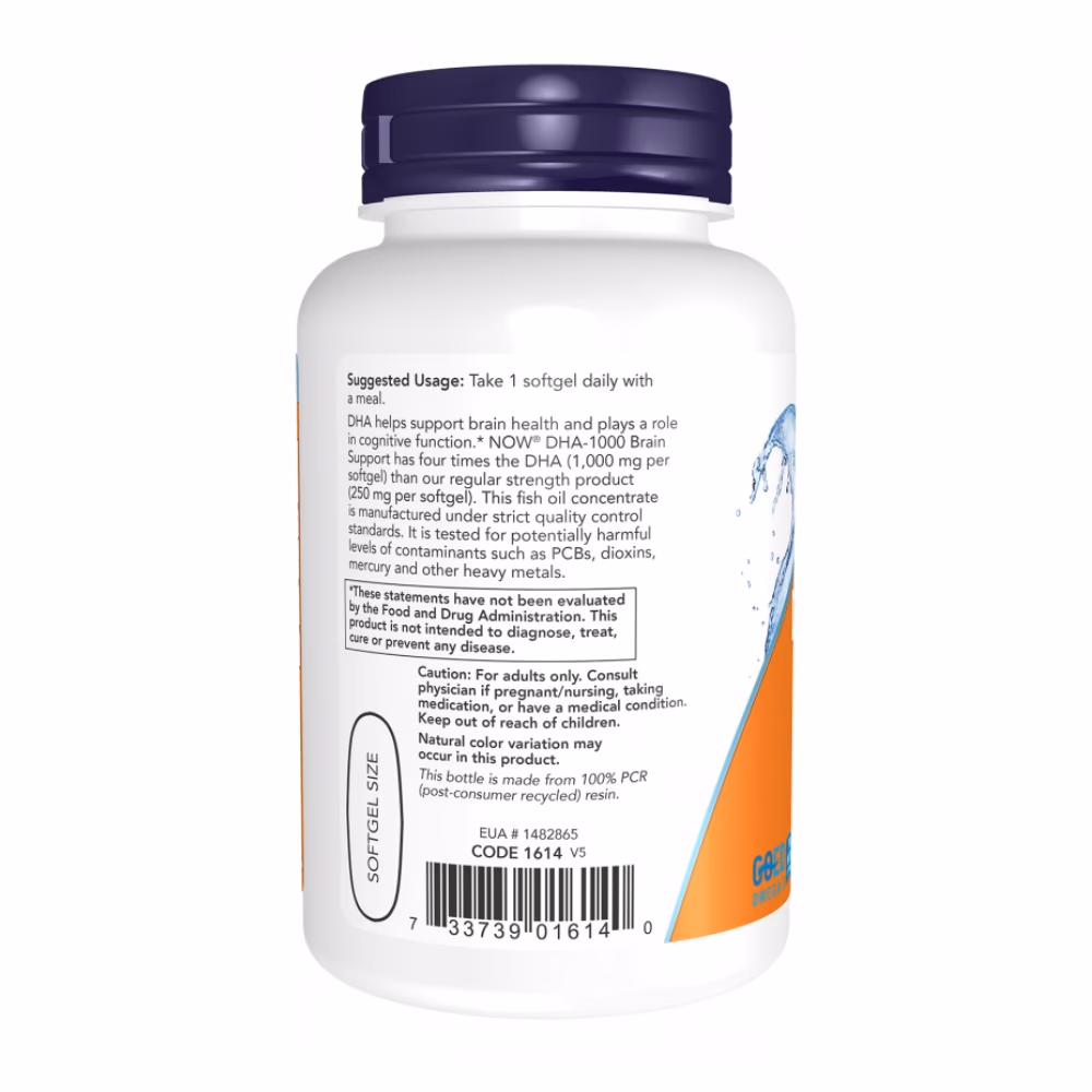 Now DHA 1000mg 90 Softgels 3
