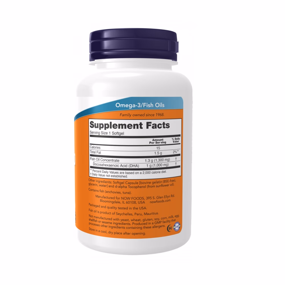 Now DHA 1000mg 90 Softgels 2