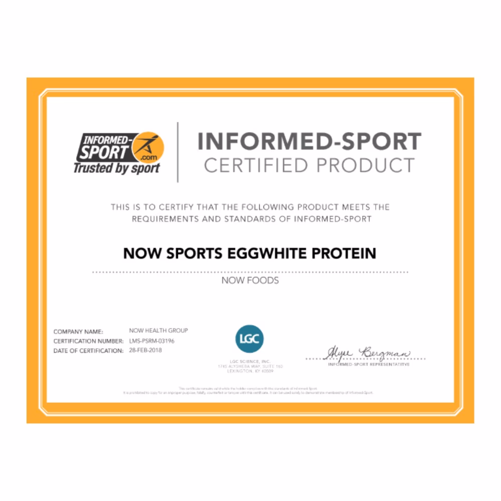 Now Eggwhite Protein 1.5lb Chocolate 4