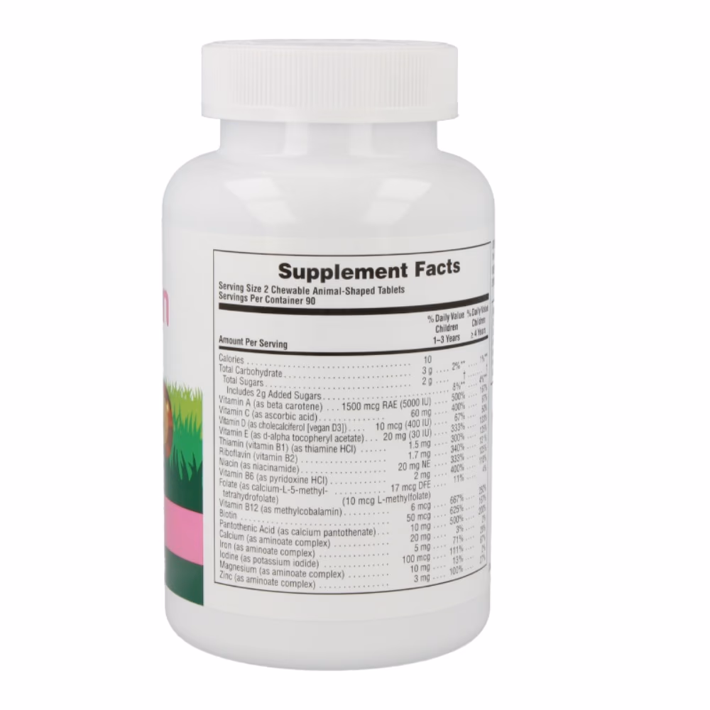 NaturesPlus Animal Parade Multivitamin 180 Tabs Watermelon 2
