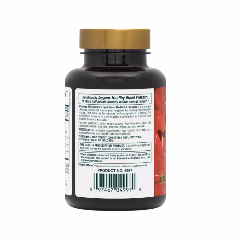 Nature's Plus Hypertrol RX Blood Pressure 60 Tabs 3