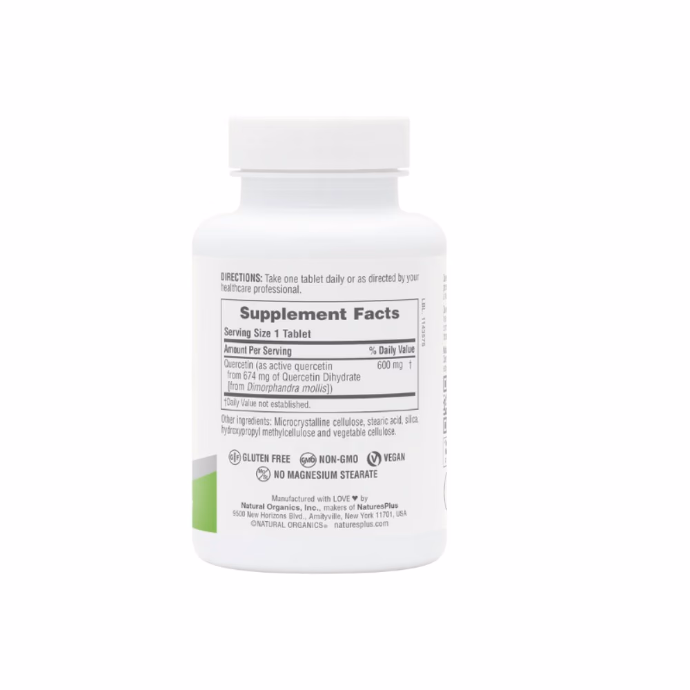 Nature's Plus Quercetin 600mg 60 Tablets 2