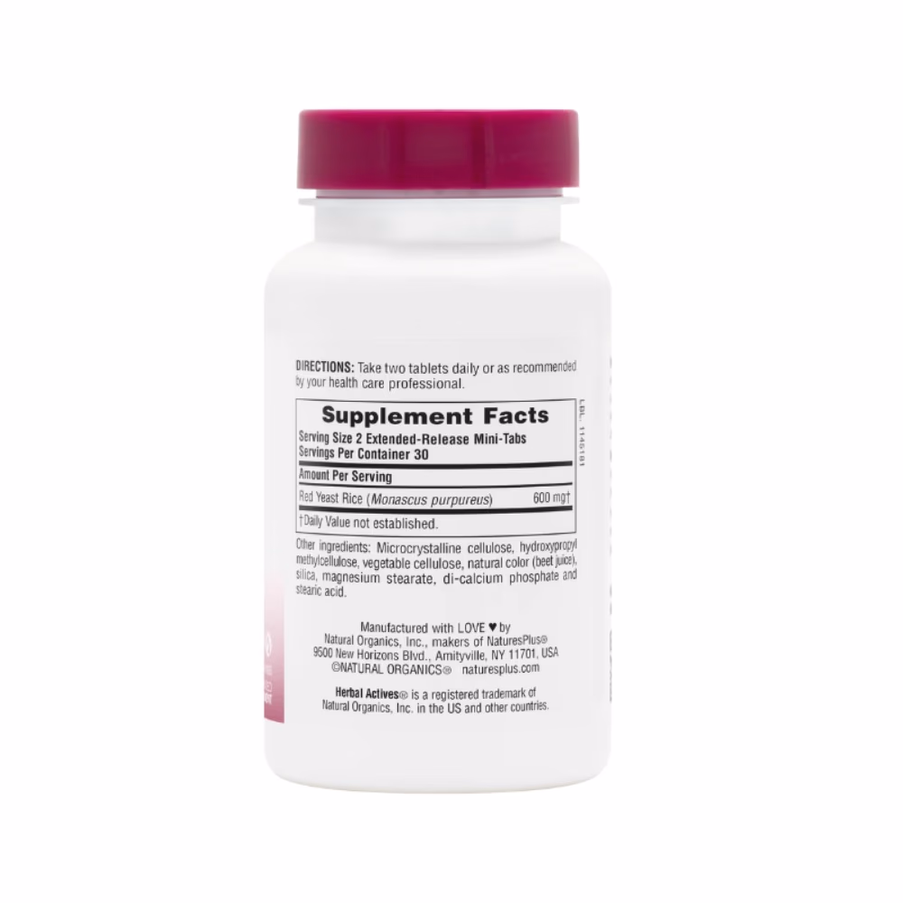 Nature's Plus Red Yeast Rice Extended Release 30 Tabs 2