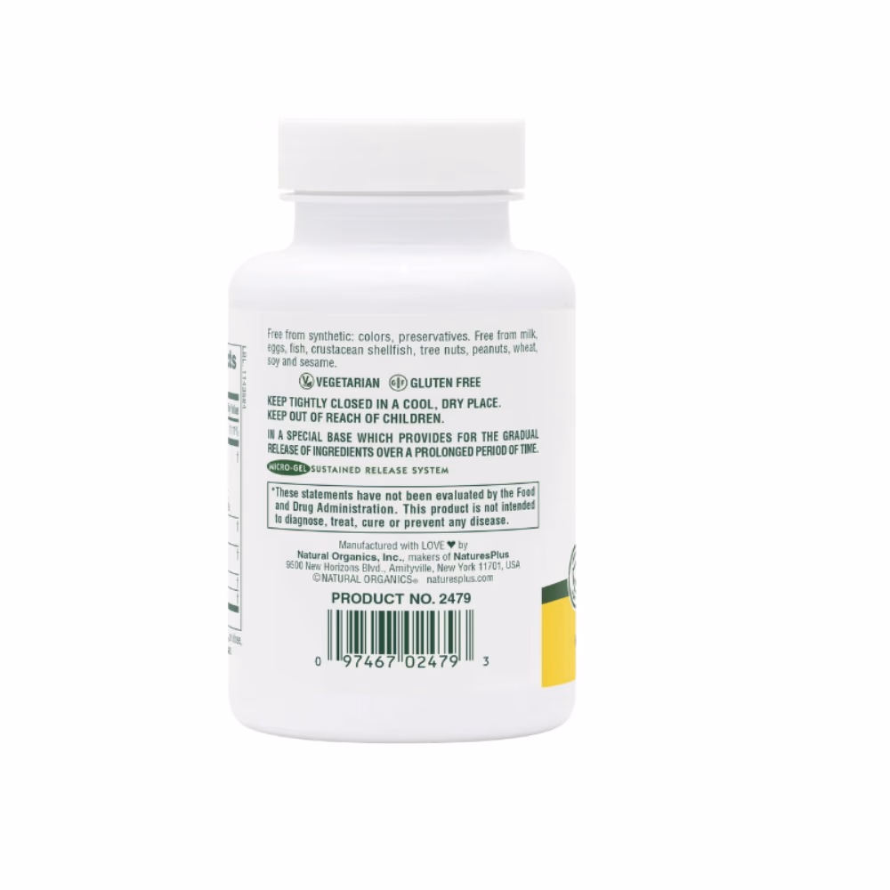 Nature's Plus Sustained Release Super C Complex 60 Tabs 2