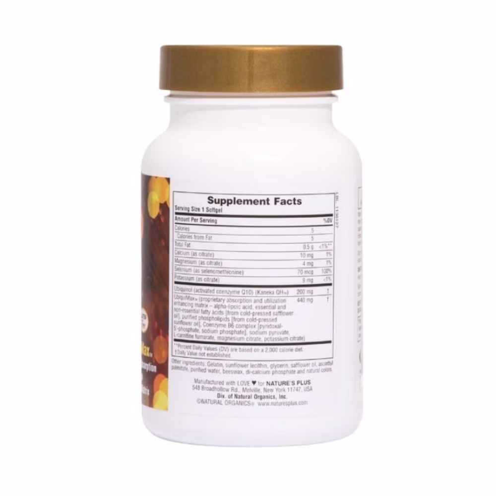 Natures Plus Beyond CoQ10 200mg Ubiquinol 60 Softgels 2