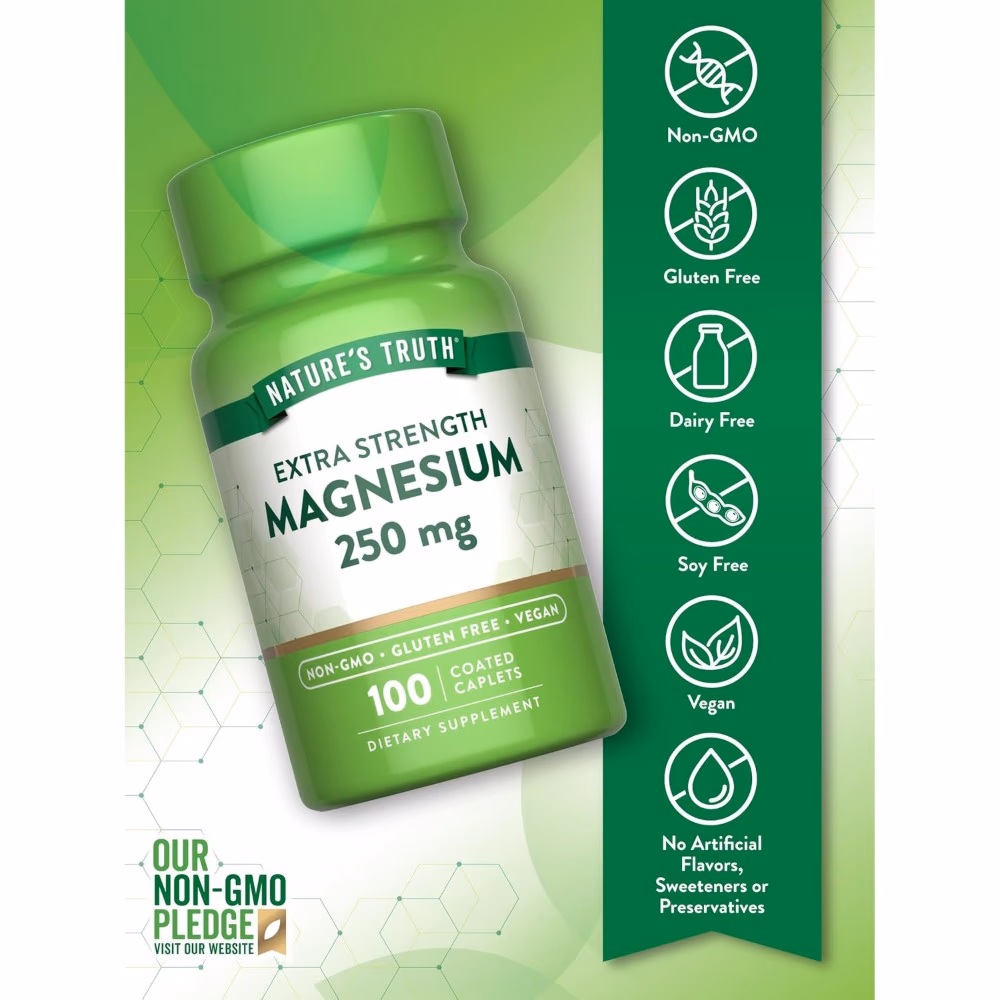 Natures Truth Magnesium 250mg - 100 Capsules 3