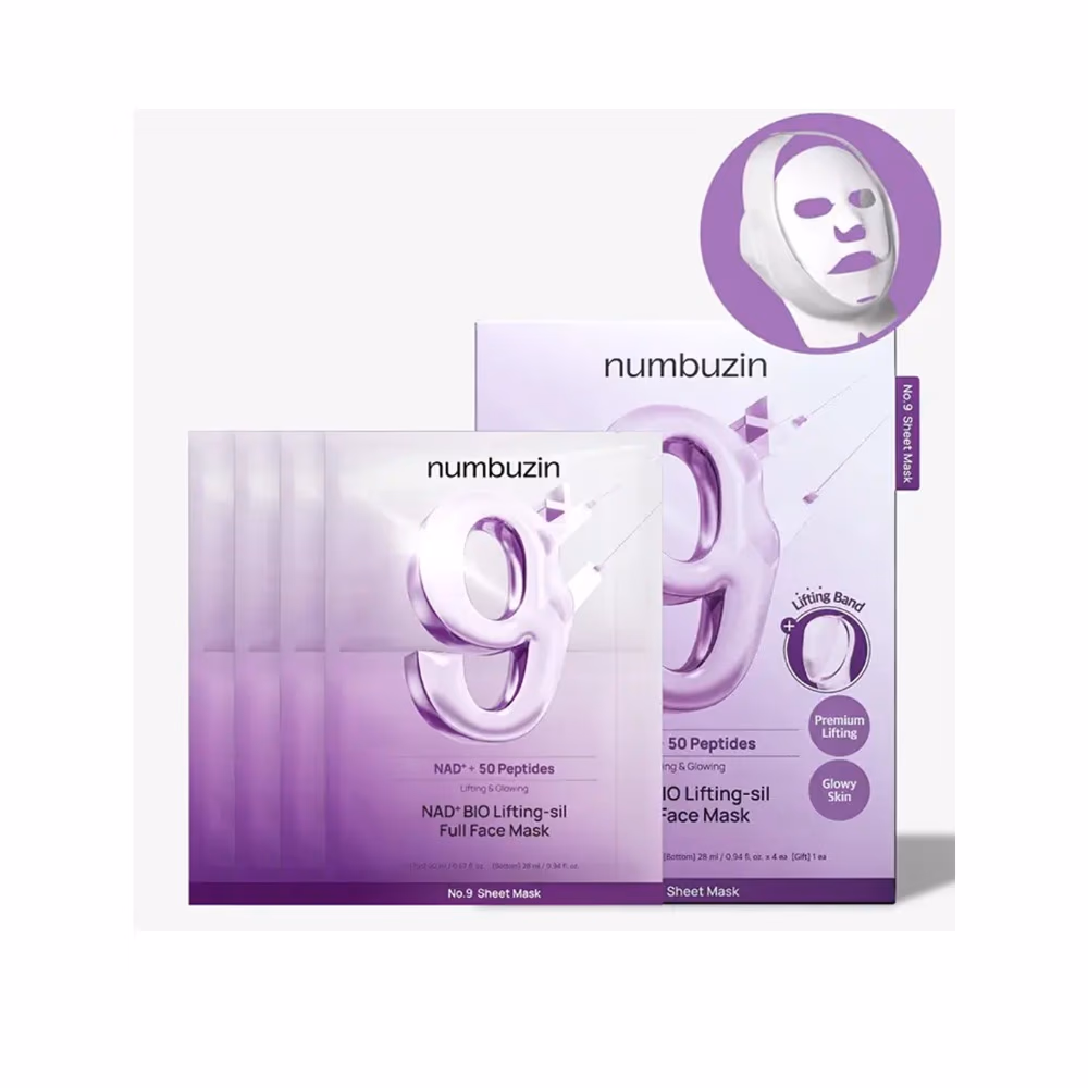 Numbuzin No.9 NAD+ Bio Lifting Full Face Mask 4
