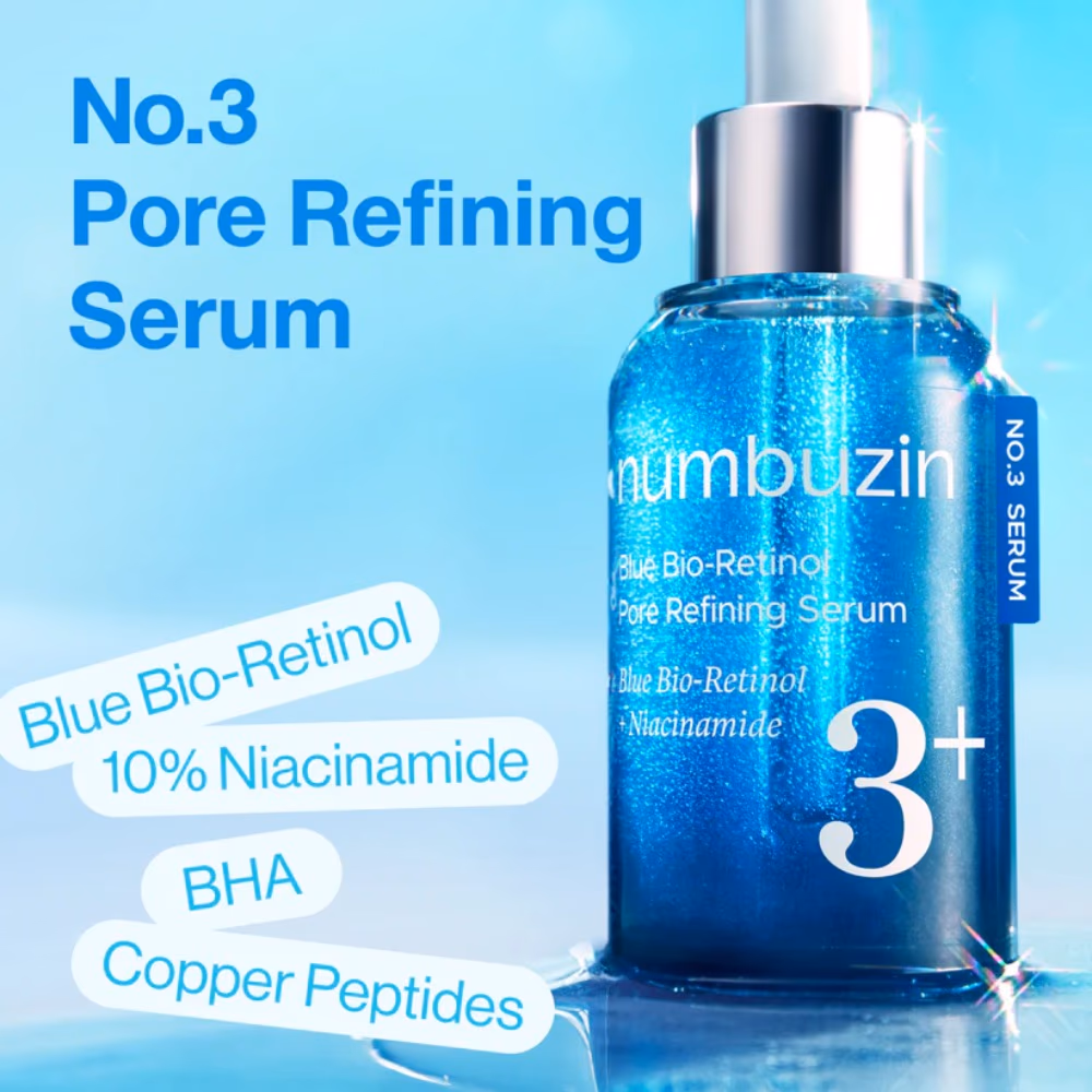 Numbuzin No.3+ Blue Bio-Retinol Refining Serum 30ml   3