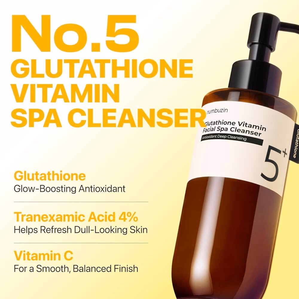 Numbuzin 5+ glutathione C facial spa cleanser 3