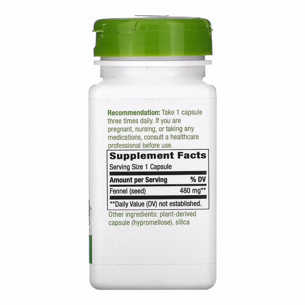 Nature's Way Fennel Seed 480mg 100 capsules 2