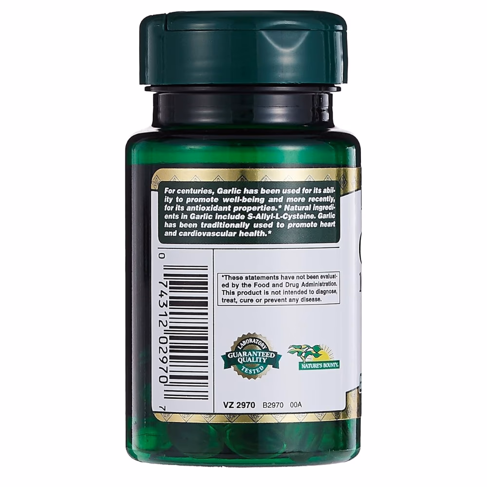 Nature’s Bounty Garlic Oil 1000mg 100 Softgels 2