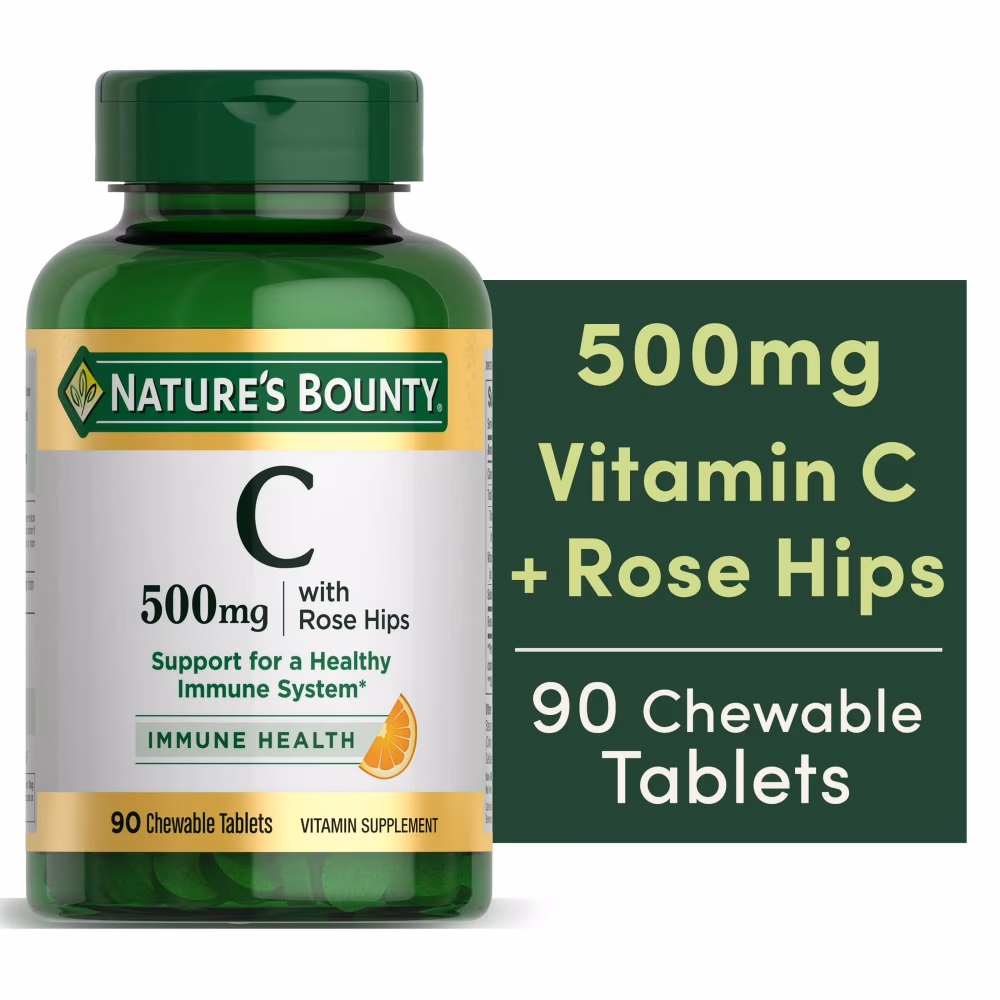 Nature’s Bounty Vitamin C 500mg 90 Chewable Tablets 2