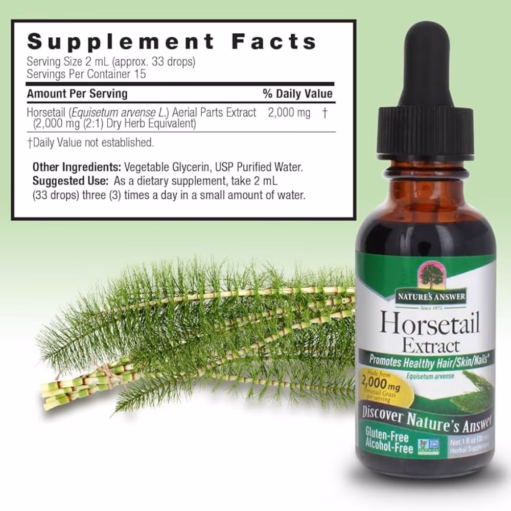 Nature's Answer Horsetail Extract 2000mg 30ml 4