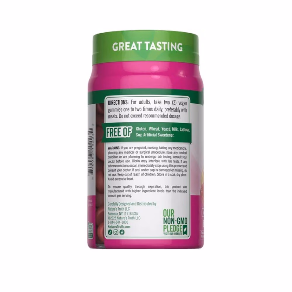 Nature's Truth Gorgeous Hair, Skin & Nails 80 Gummies 2