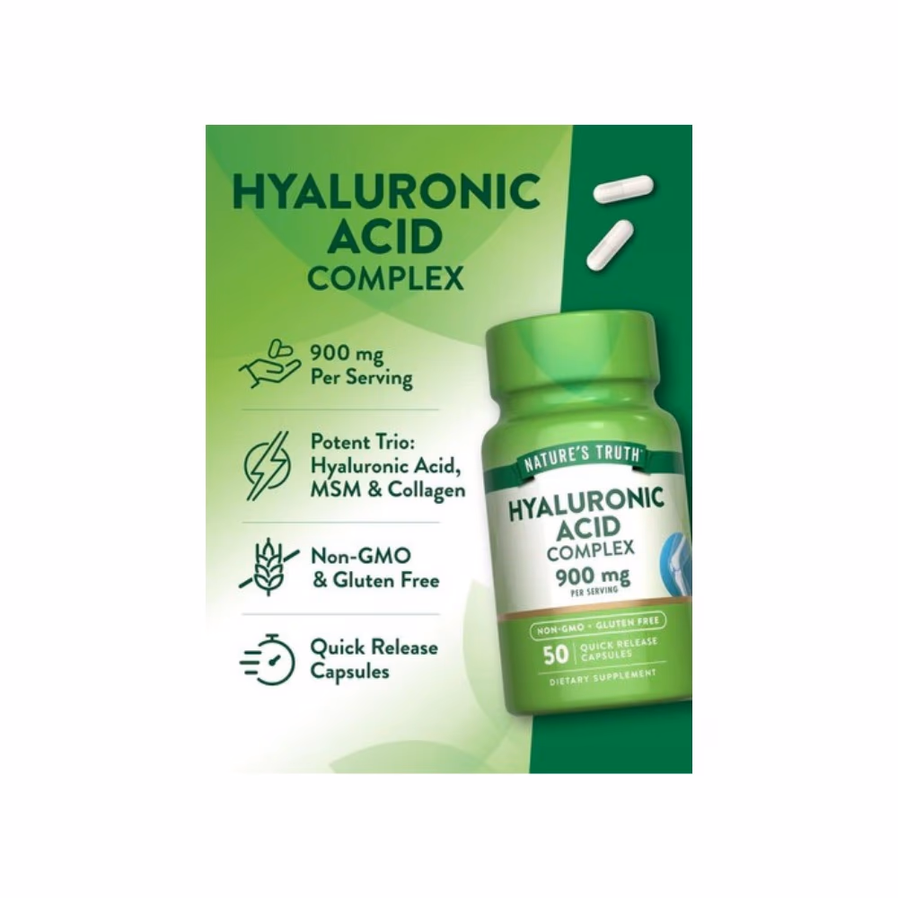 Nature's Truth Hyaluronic Acid Complex 900mg Cap 50 4