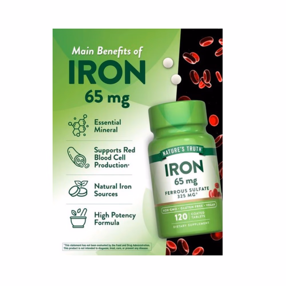 Nature's Truth Iron 65mg 120s 4