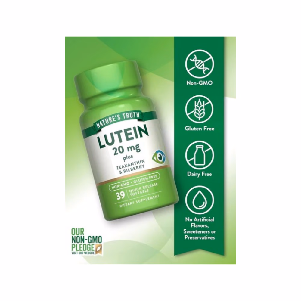 Nature's Truth Lutein 20mg 39 Softgel 5