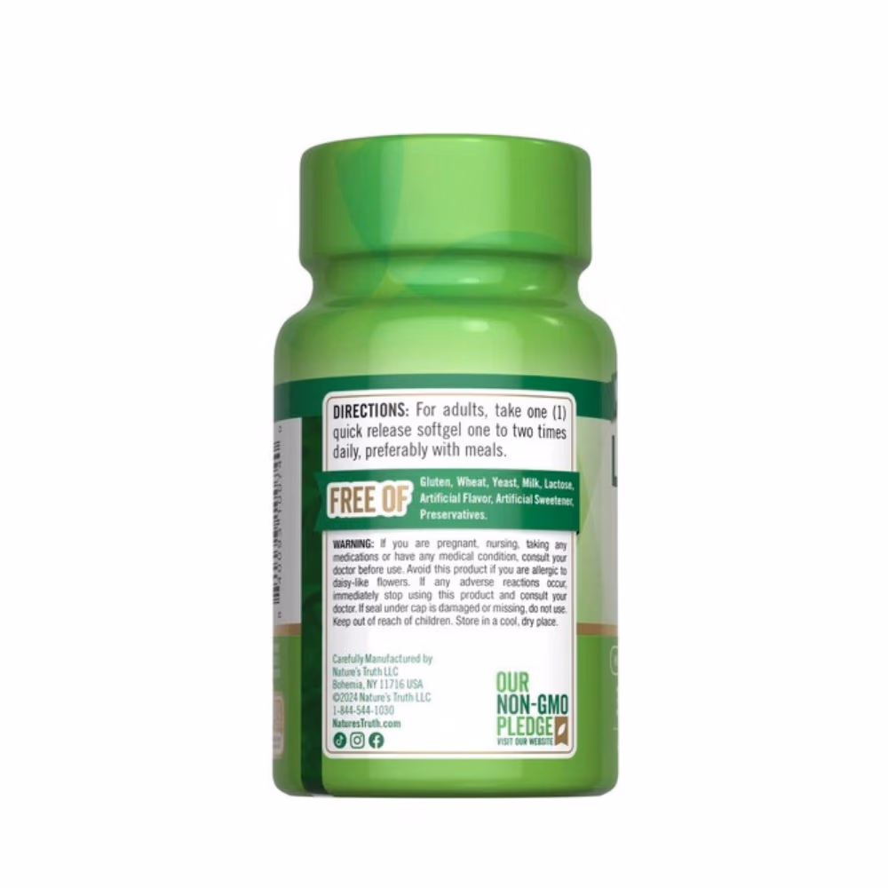 Nature's Truth Lutein 20mg 39 Softgel 4