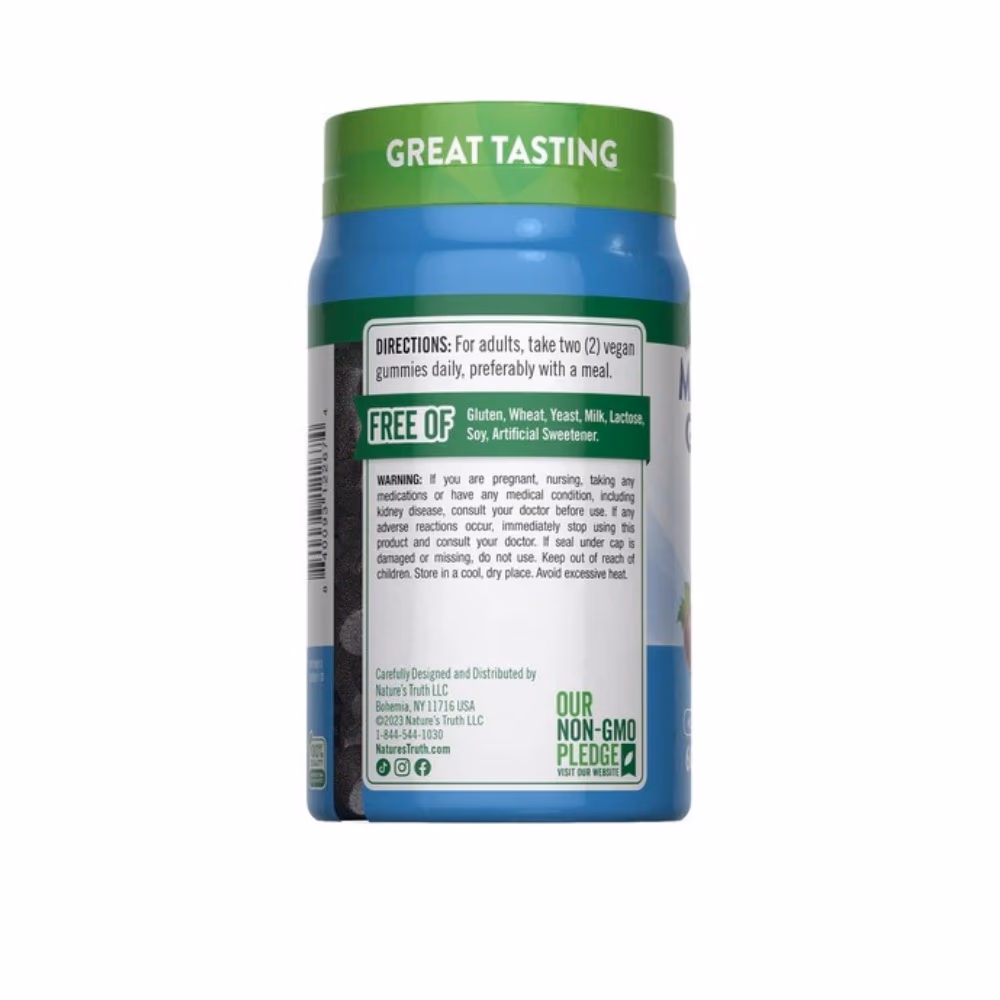 Nature's Truth Magnesium Glycinate 200mg Grape Gummies 60s 3