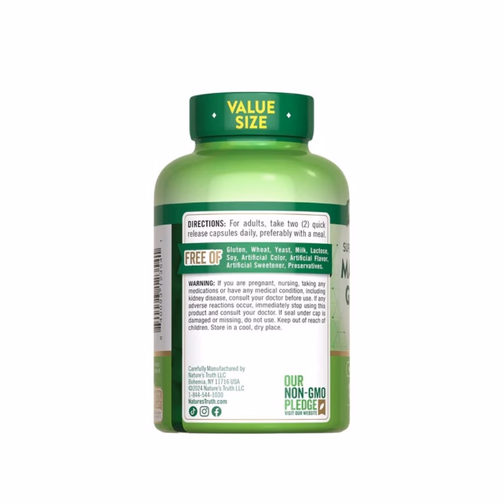 Nature's Truth Magnesium Glycinate Chelate Cap 120 3