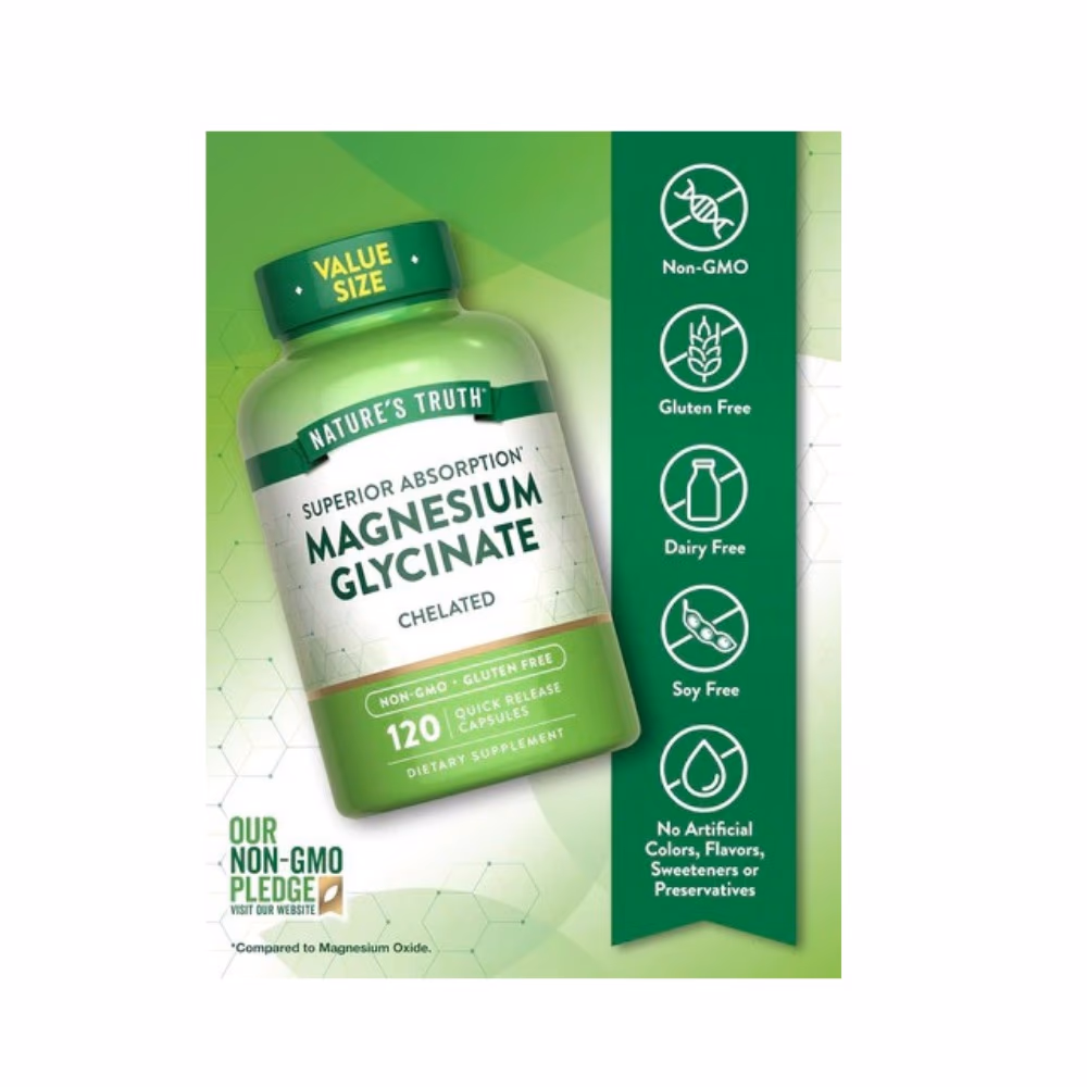 Nature's Truth Magnesium Glycinate Chelate Cap 120 2
