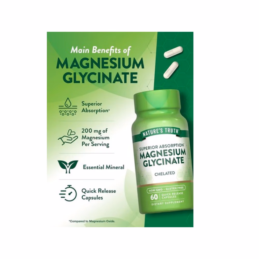 Nature's Truth Magnesium Glycinate Chelated 60 Caps 5