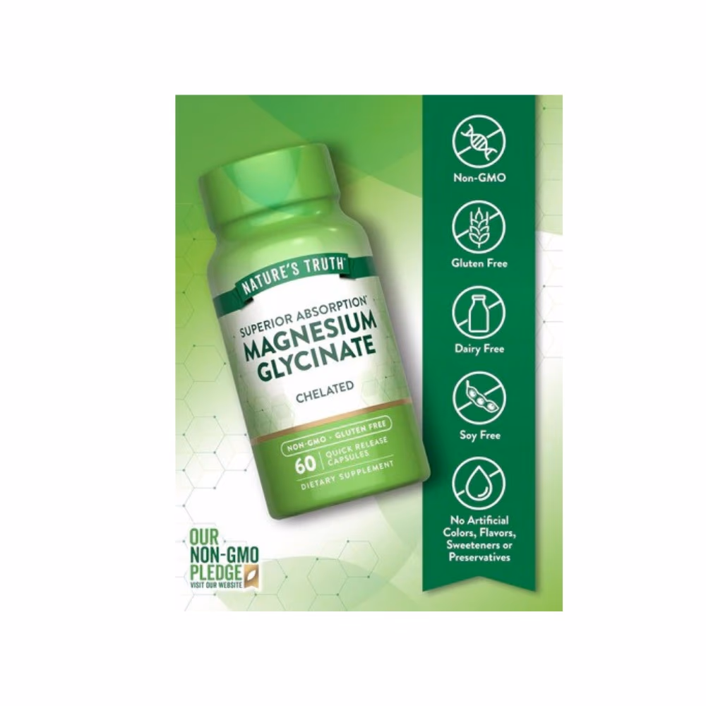 Nature's Truth Magnesium Glycinate Chelated 60 Caps 4