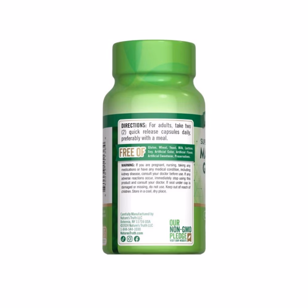 Nature's Truth Magnesium Glycinate Chelated 60 Caps 3